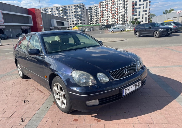 Lexus GS cena 26000 przebieg: 349335, rok produkcji 2001 z Wrocław małe 596